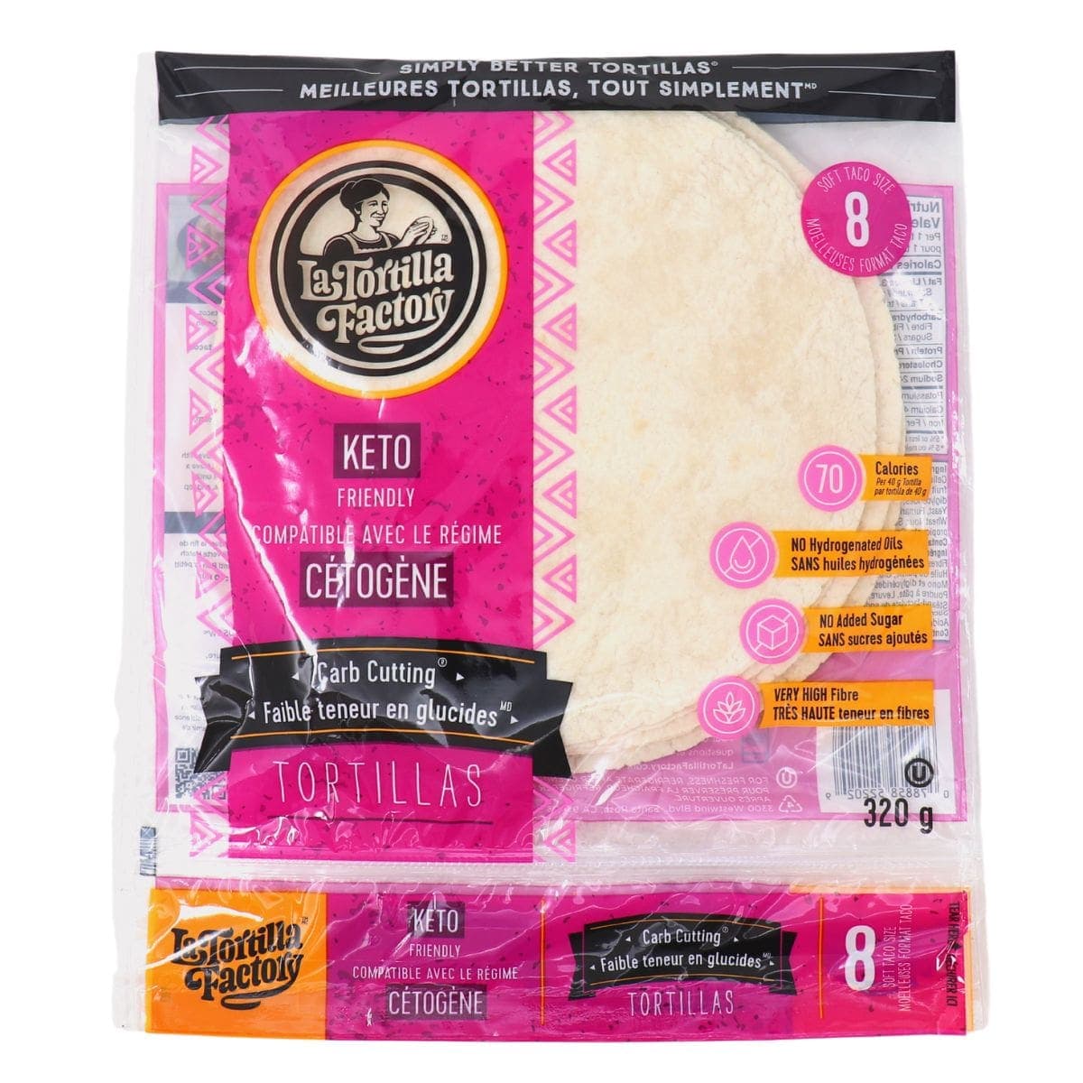 La Tortilla Factory 7.5β Keto Tortillas, 8 Tortillas