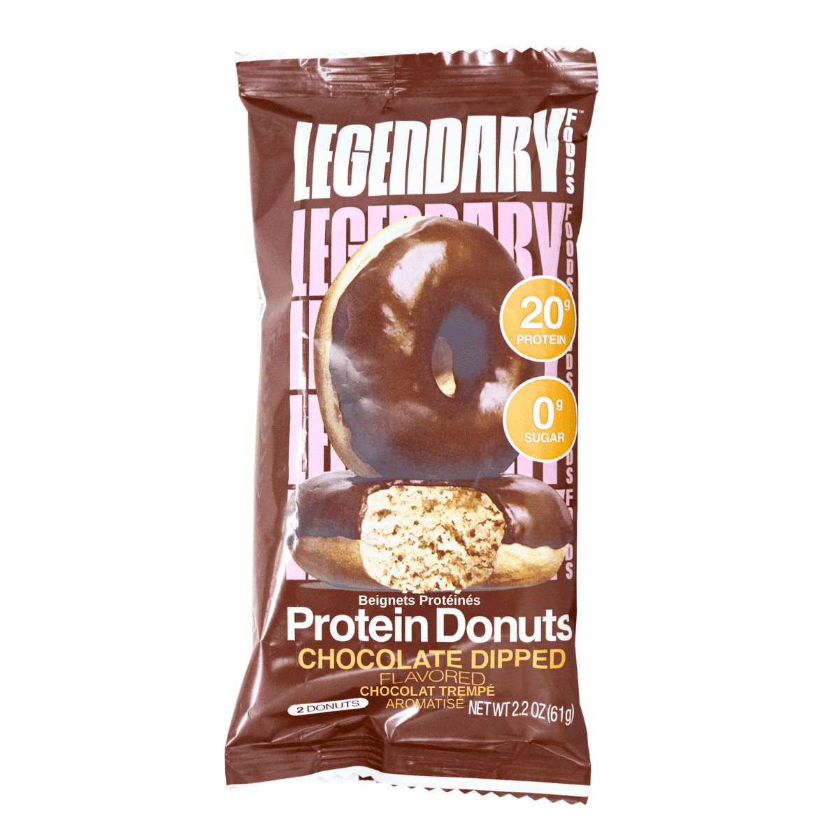 Legendary Foods Protein Donuts Chocolate Dipped, 2 Donuts