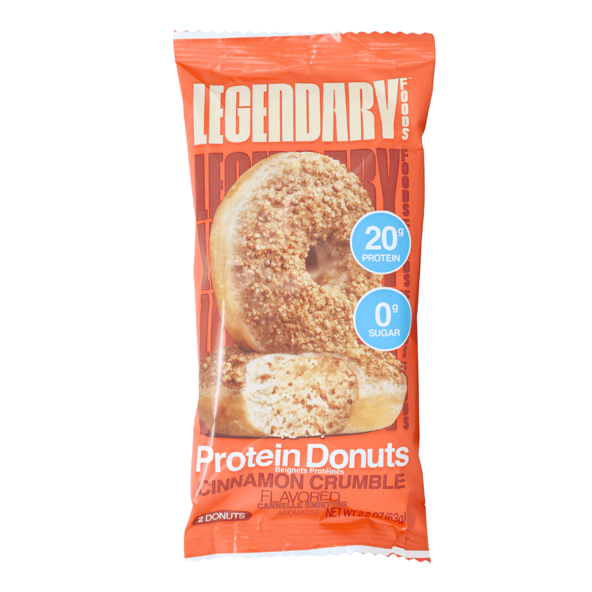 Legendary Foods Protein Donuts Cinnamon Crumble, 2 Donuts