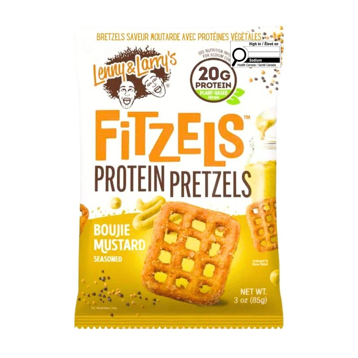 Lenny & Larry’s FITZELS High Protein Pretzels Boujie Mustard, 85g