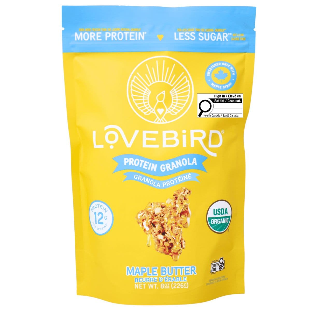 Lovebird Organic Protein Granola Maple Butter, 226 g