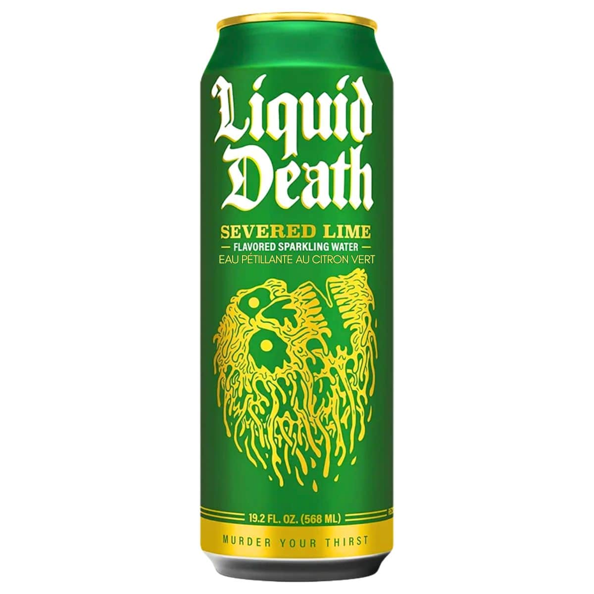 Liquid Death Sparkling Water Severed Lime, 568ml
