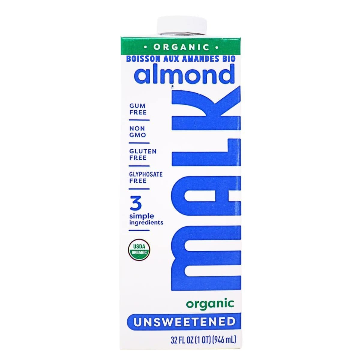 MALK Organic Almond Milk, 946mL
