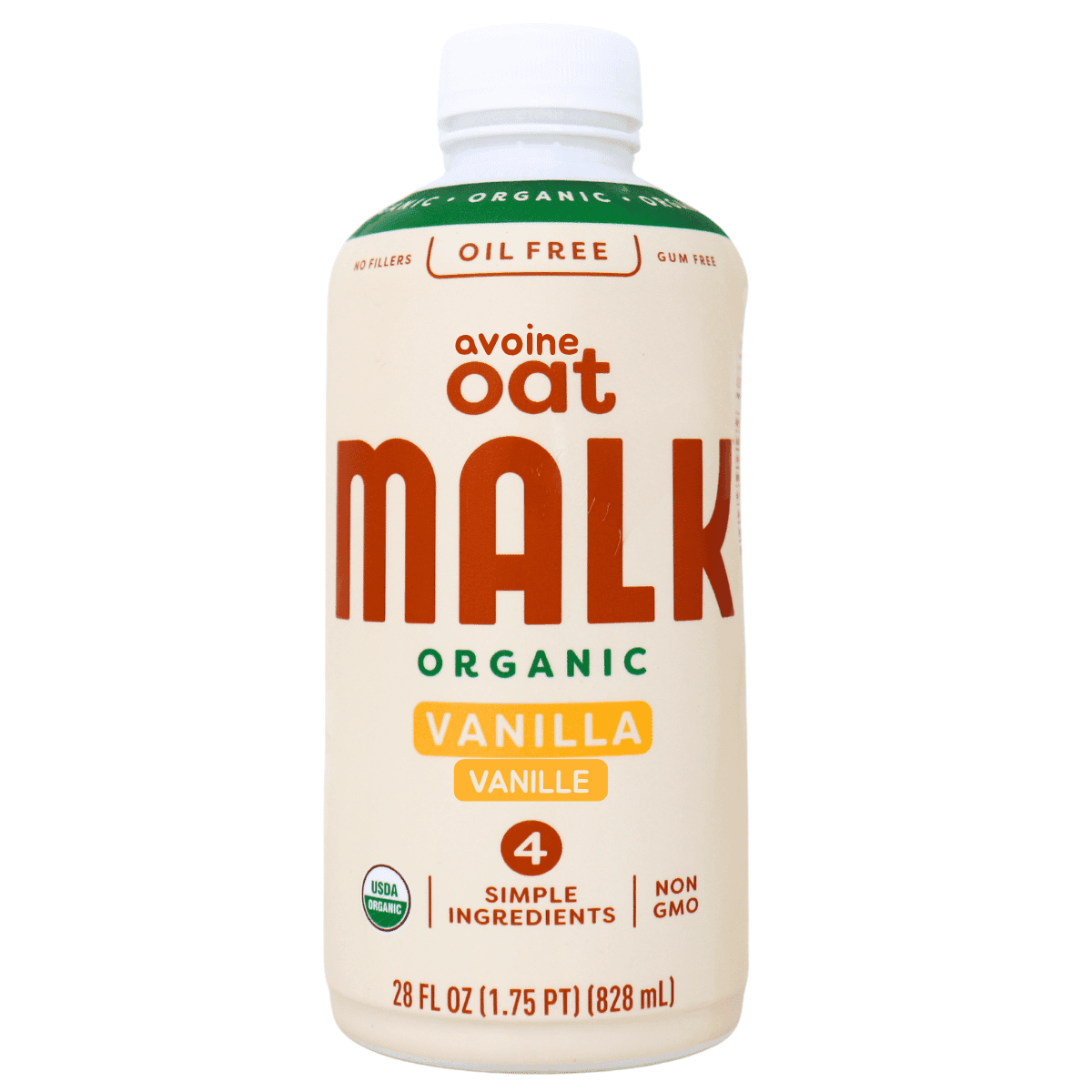 MALK Organic Oat Milk Vanilla, 828 mL