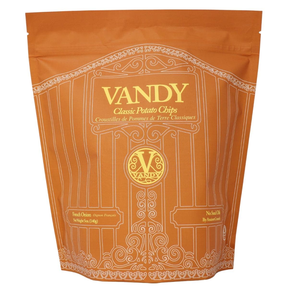 Vandy Classic Potato Chips Fried In Beef Tallow French Onion, 140 g