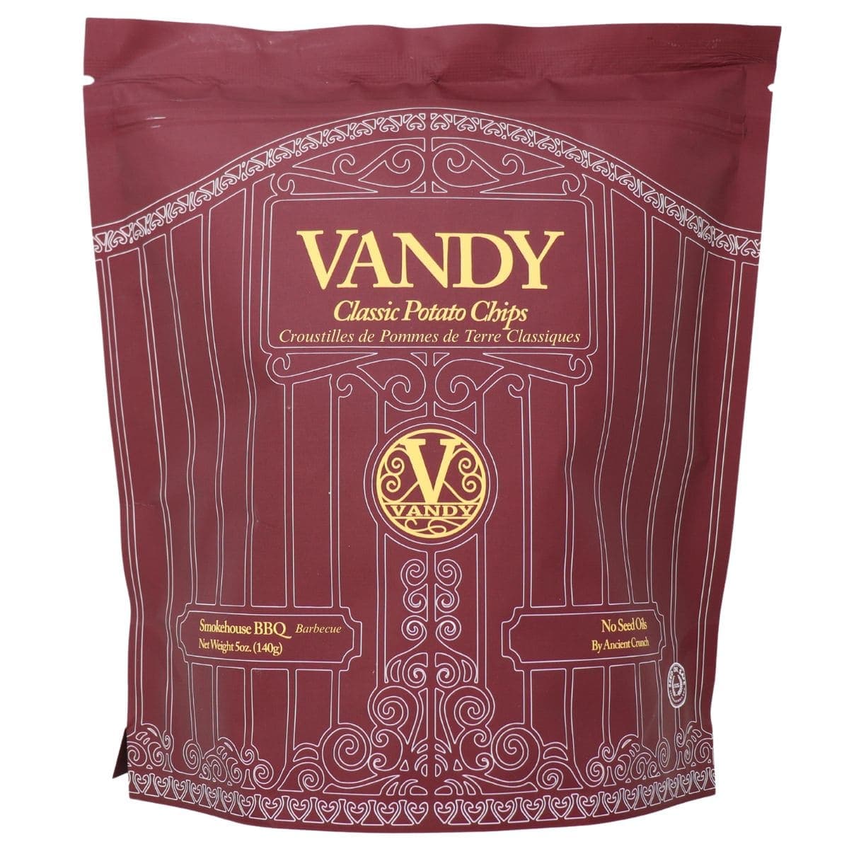 Vandy Classic Potato Chips Fried In Beef Tallow Smokehouse BBQ, 140 g