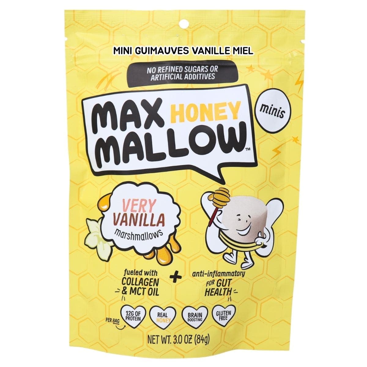 Max Sweets Vanilla Mini Honey Marshmallows Very Vanilla, 84 g