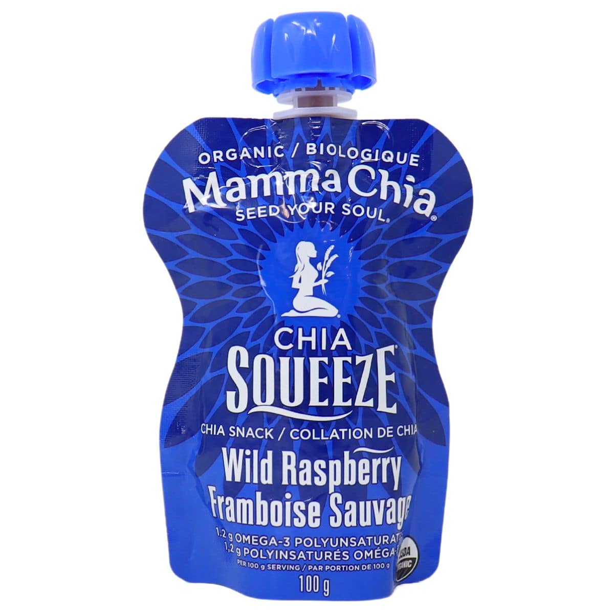 Mamma Chia Organic Chia Squeeze Wild Raspberry, 100g