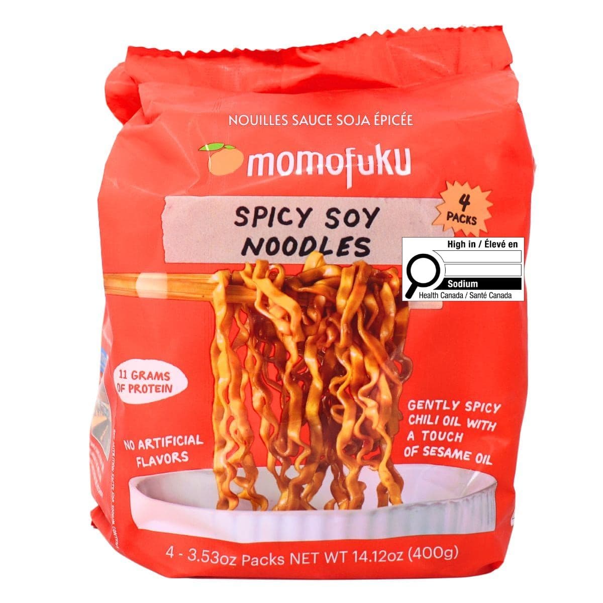Momofuku Noodles Spicy Soy, 4 Packets