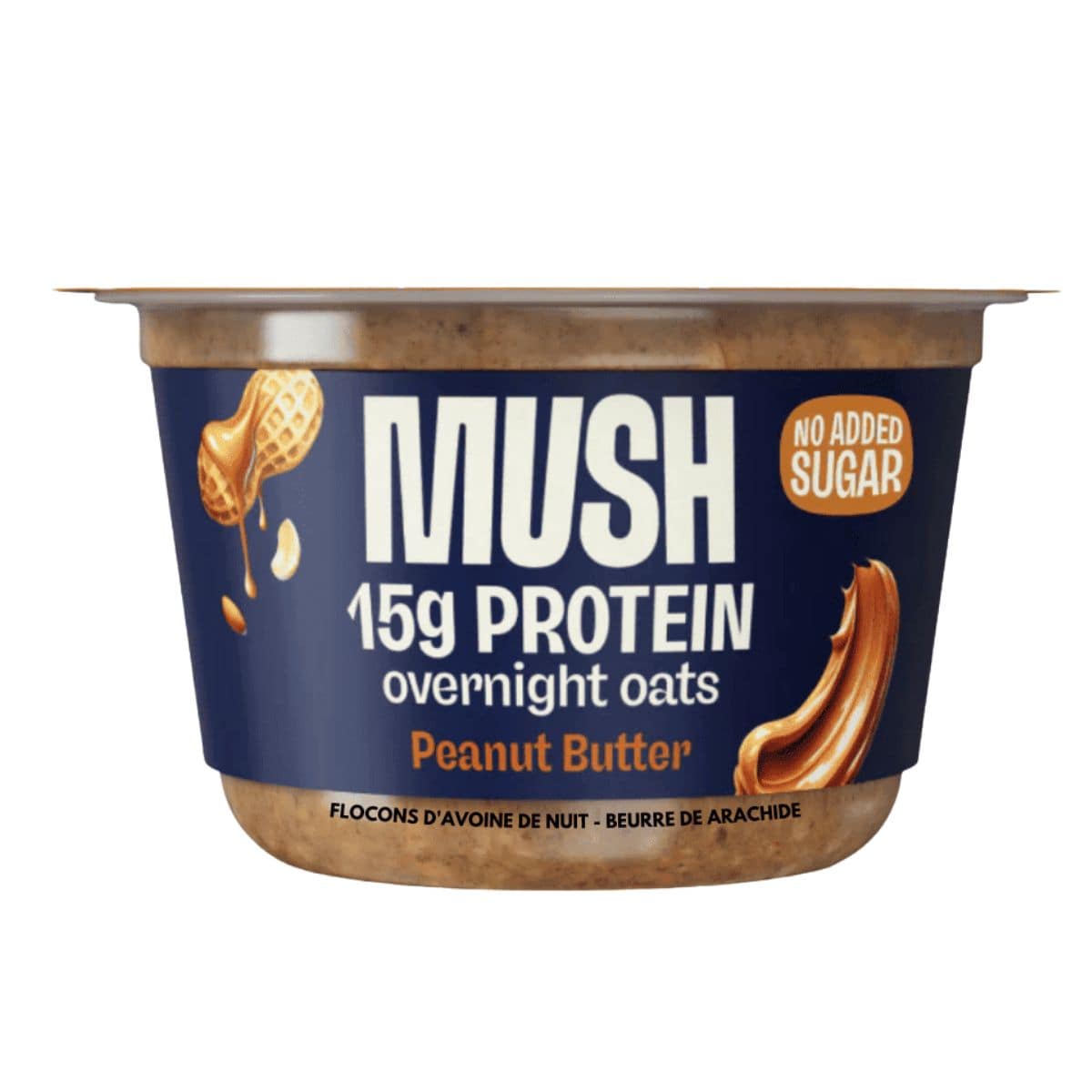 MUSH Protein Overnight Oats Peanut Butter, 156g
