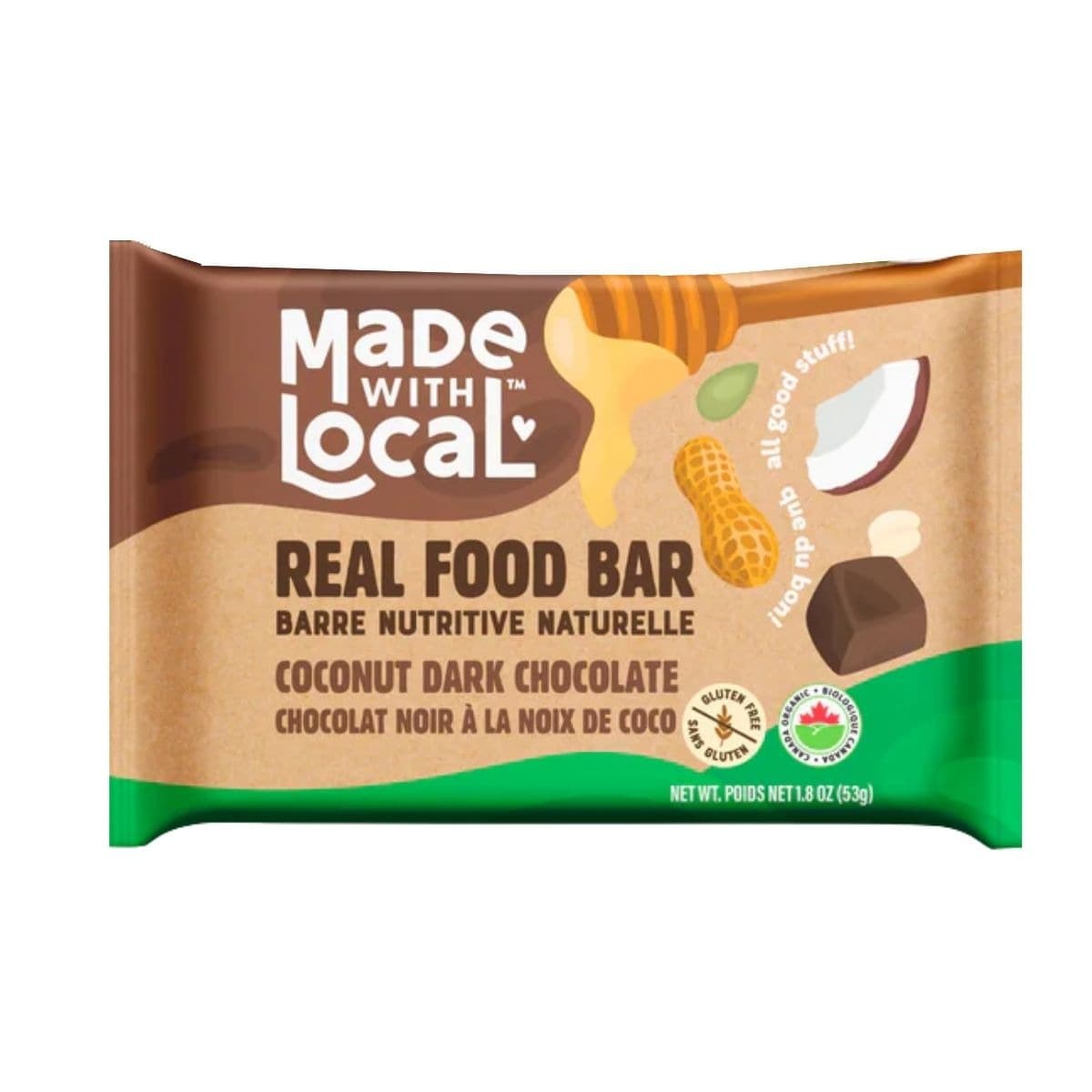 Made With Local Real Food Bar Coconut In The Dark, 53g