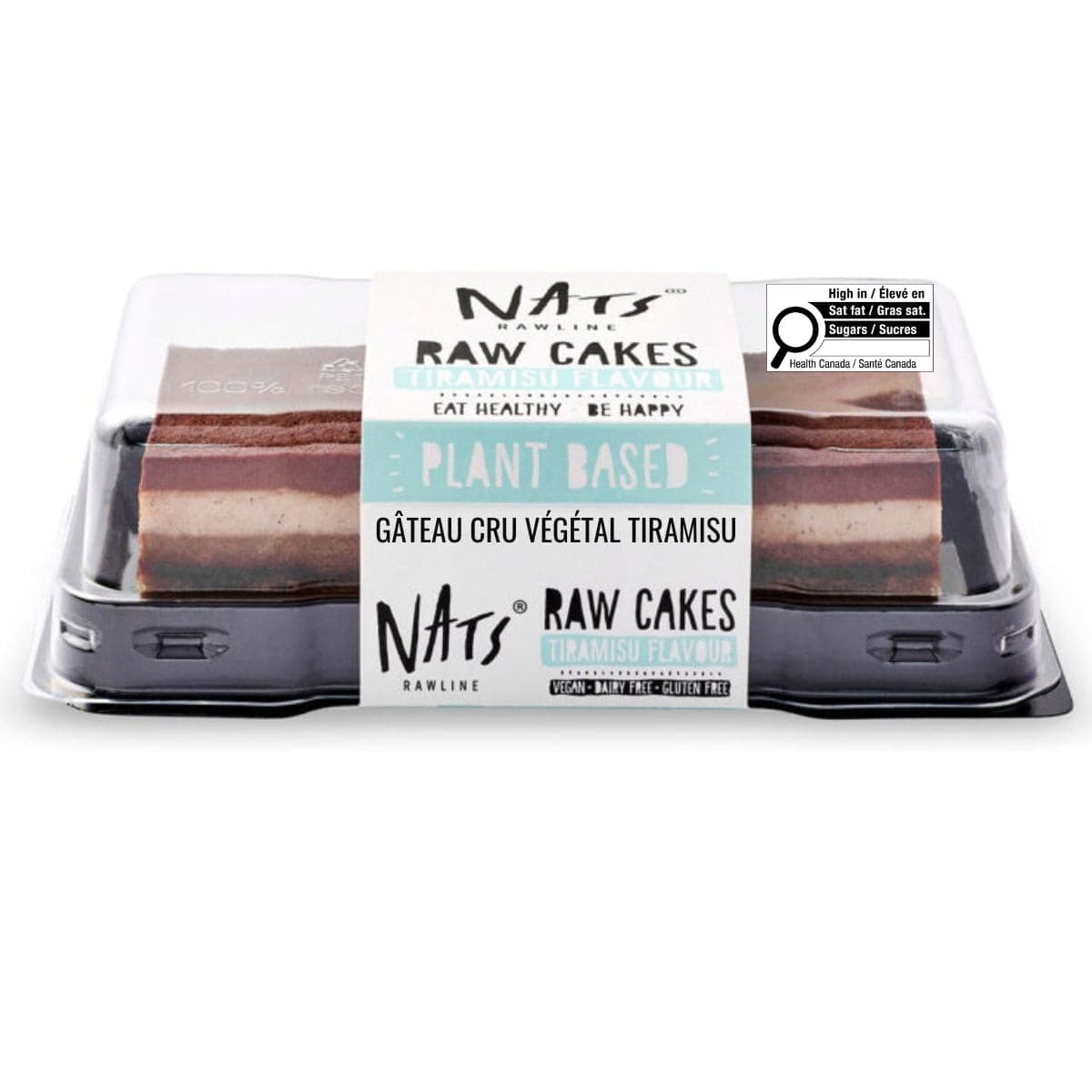 Nats Rawline Plant-Based Raw Cakes Tiramisu, 130 g