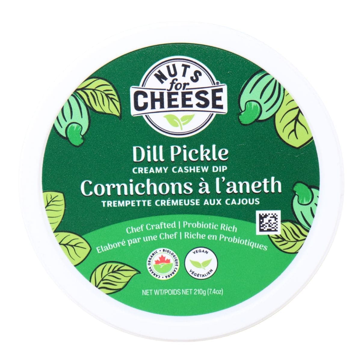 Nuts For Cheese Dairy-Free Creamy Cashew Dip Dill Pickle, 210g