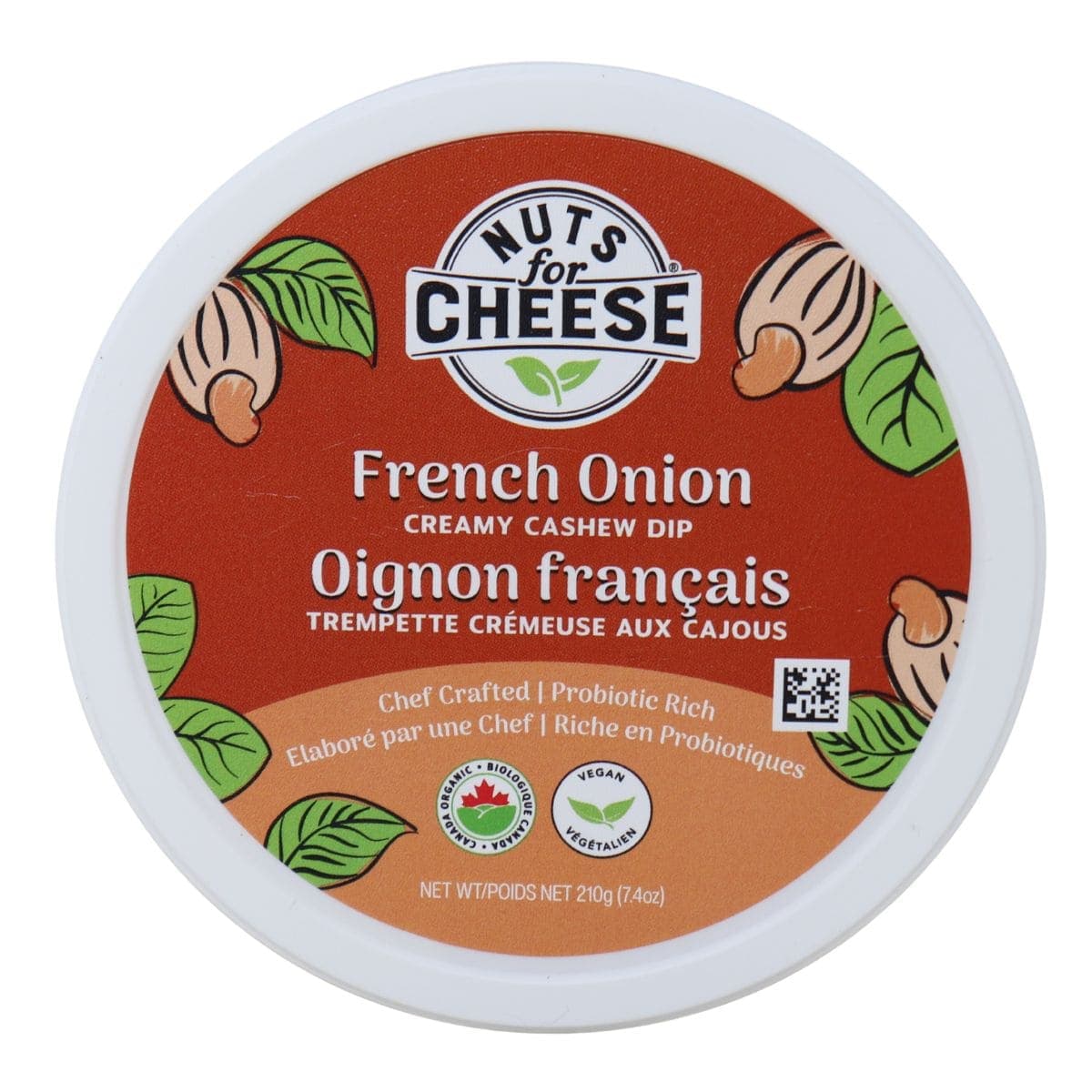Nuts For Cheese Dairy-Free Creamy Cashew Dip French Onion, 210g