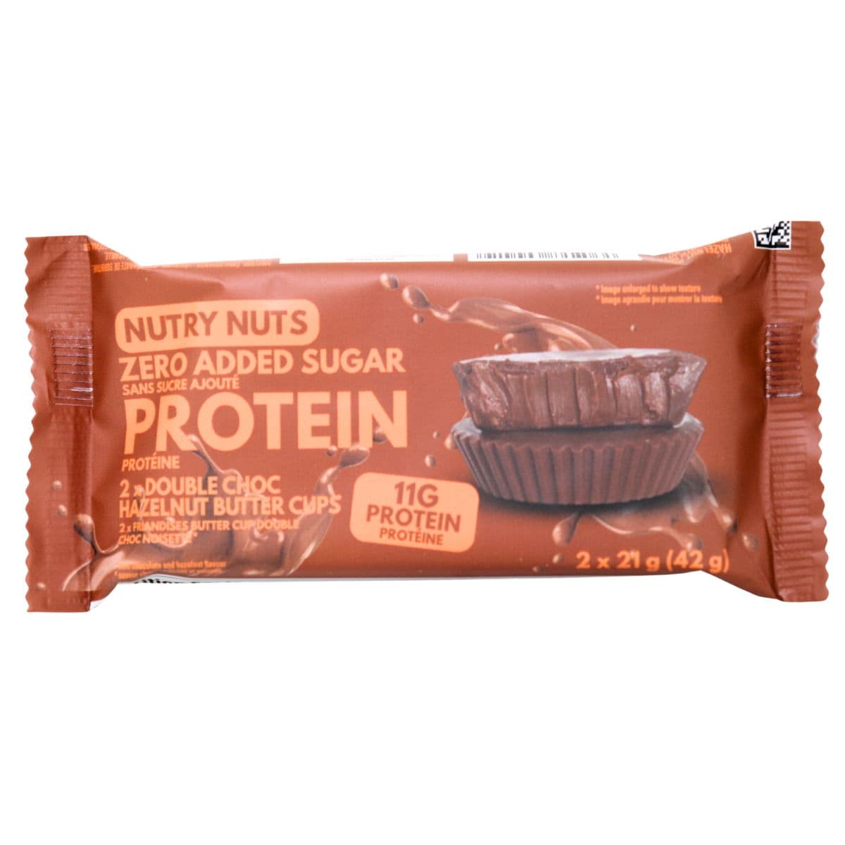 Nutry Nuts Zero Added Sugar Protein Double Choc Hazelnut Butter Cups, 2 cups