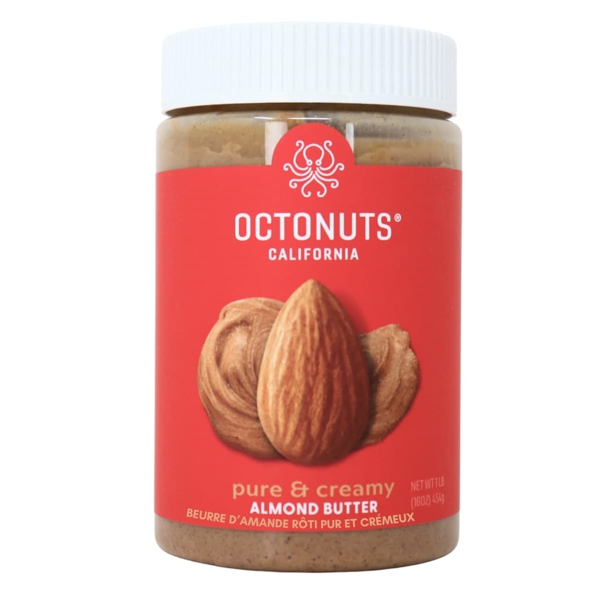 Octonuts Pure and Creamy Roasted Almond Butter, 454 g