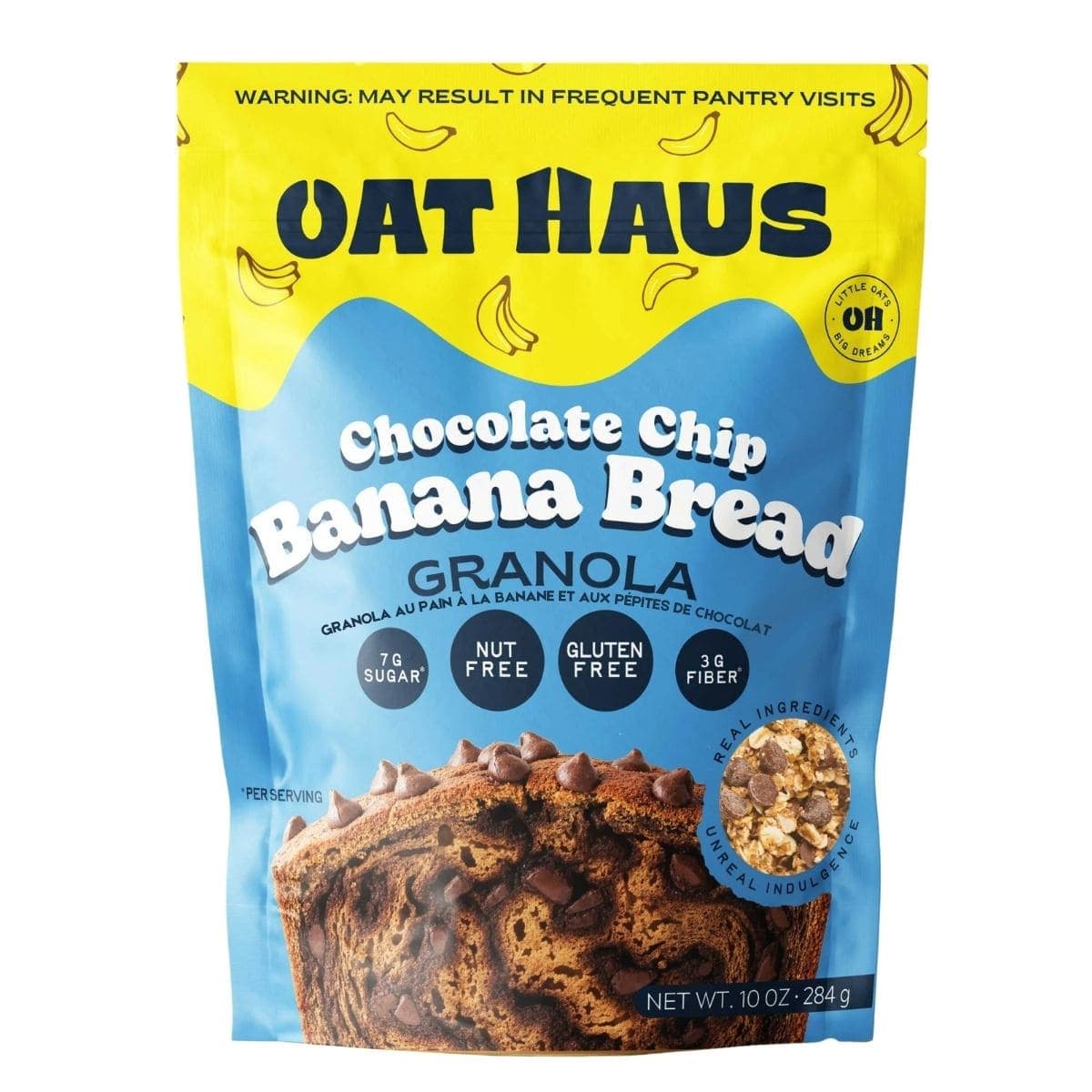 Oat Haus Gluten-Free Granola Chocolate Chip Banana Bread, 284g