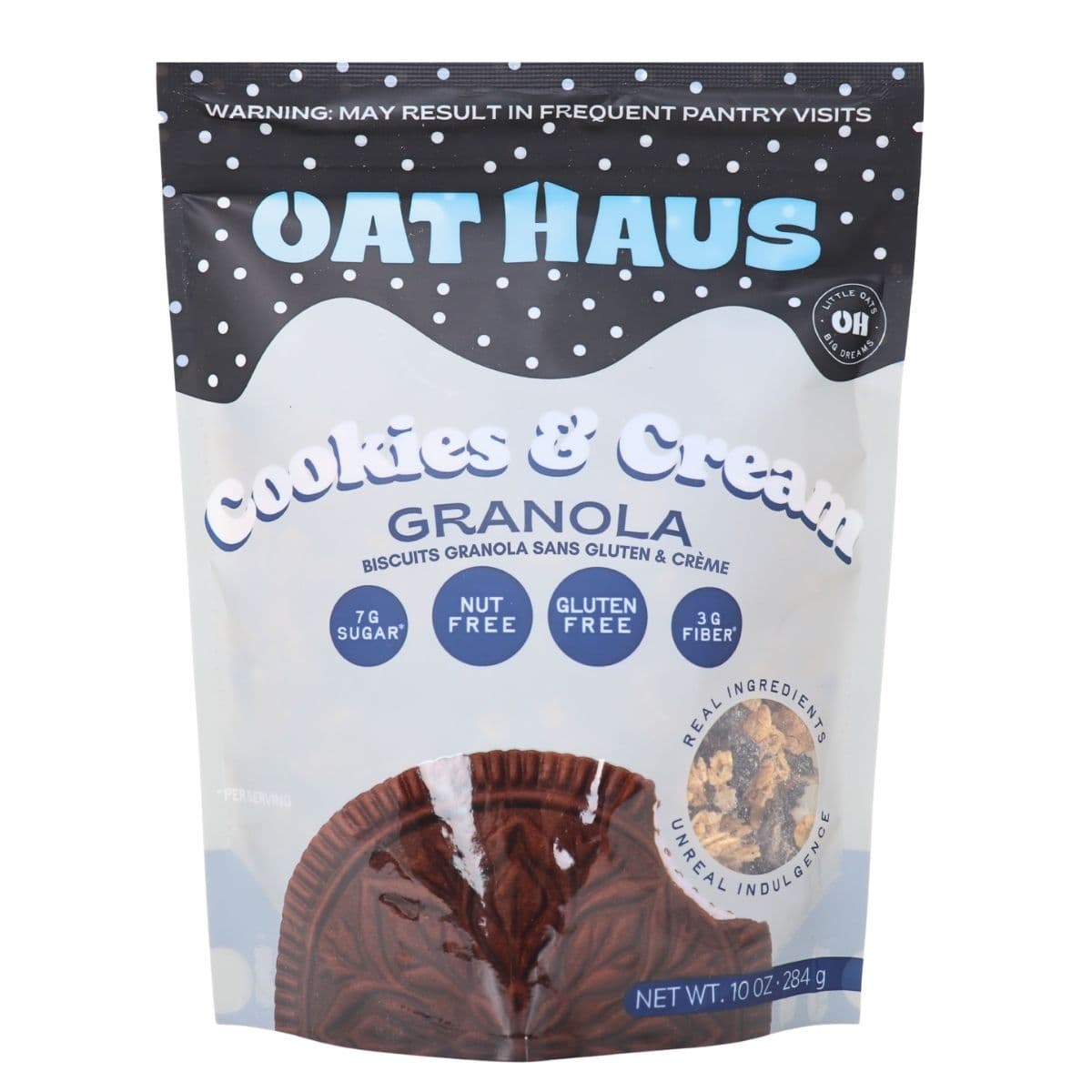 Oat Haus Gluten-Free Granola Cookies & Cream, 284g