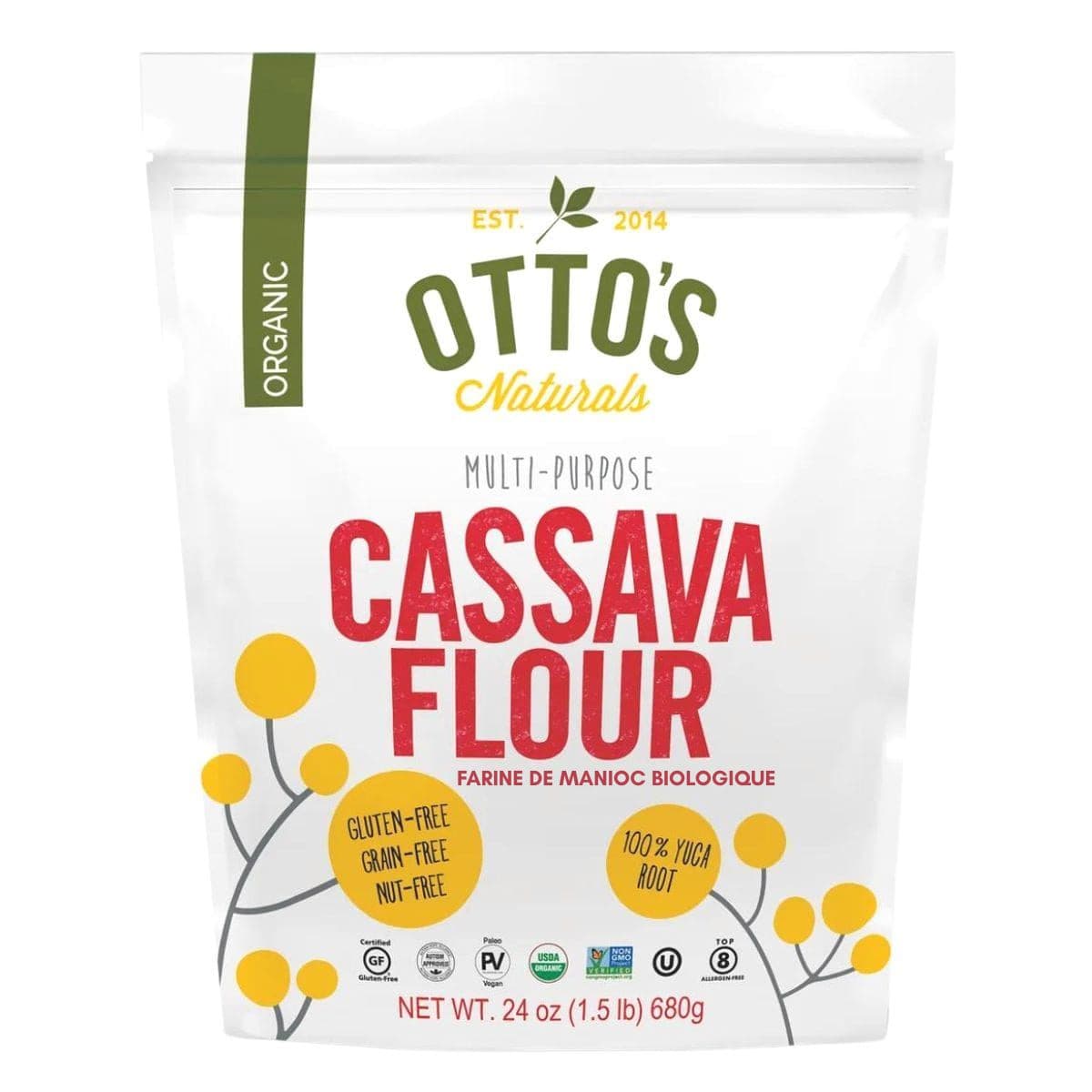 Otto's Naturals Organic Cassava Flour, 680g