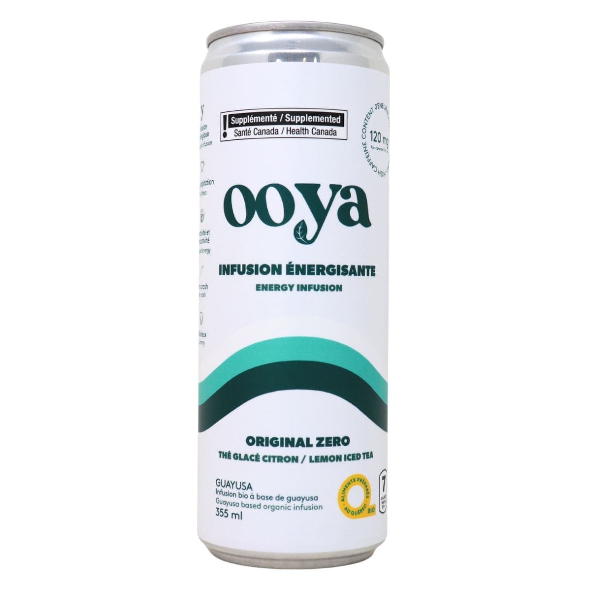 Ooya Energy Infusion Original Lemon Iced Tea Zero, 355mL