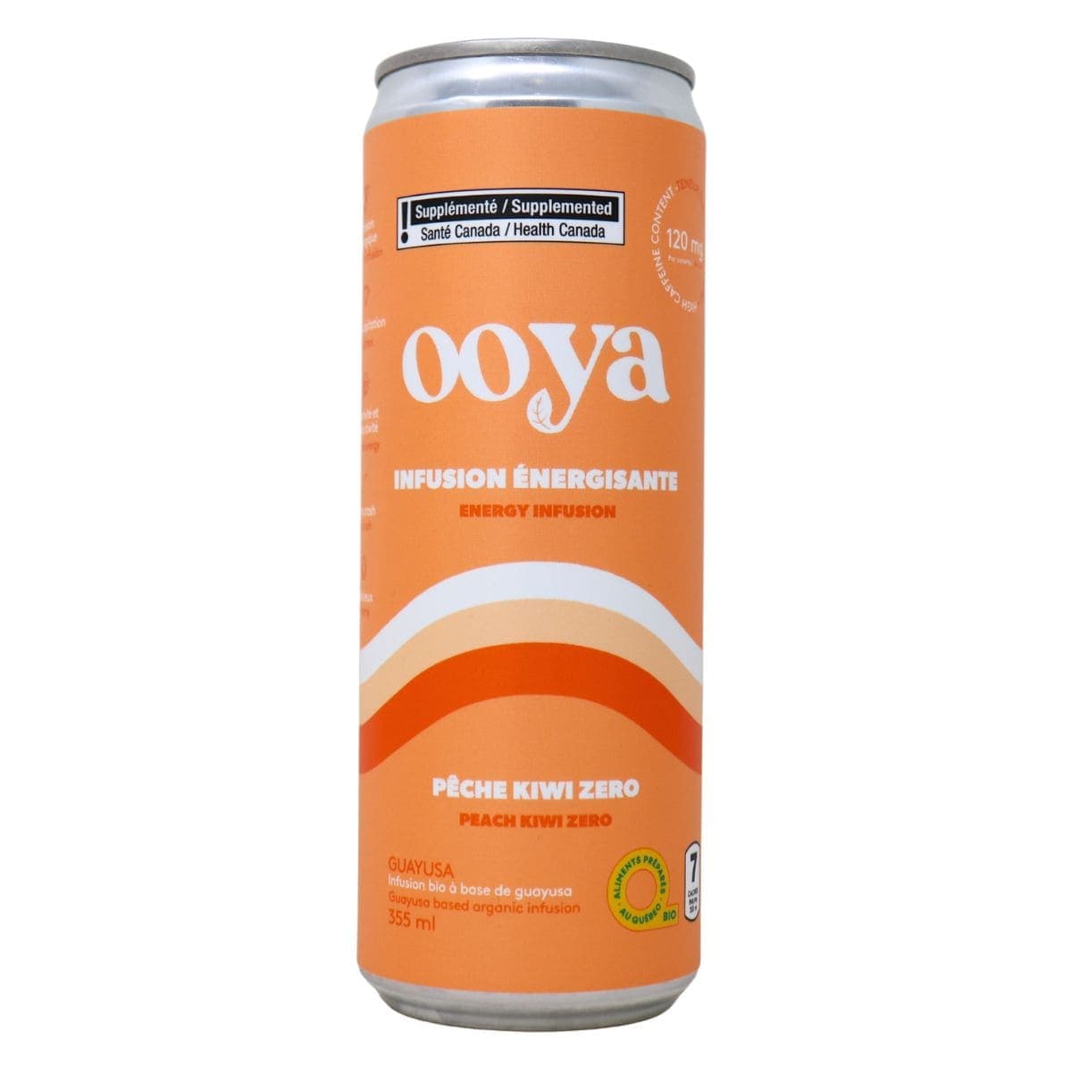 Ooya Energy Infusion Peach Kiwi Zero, 355mL