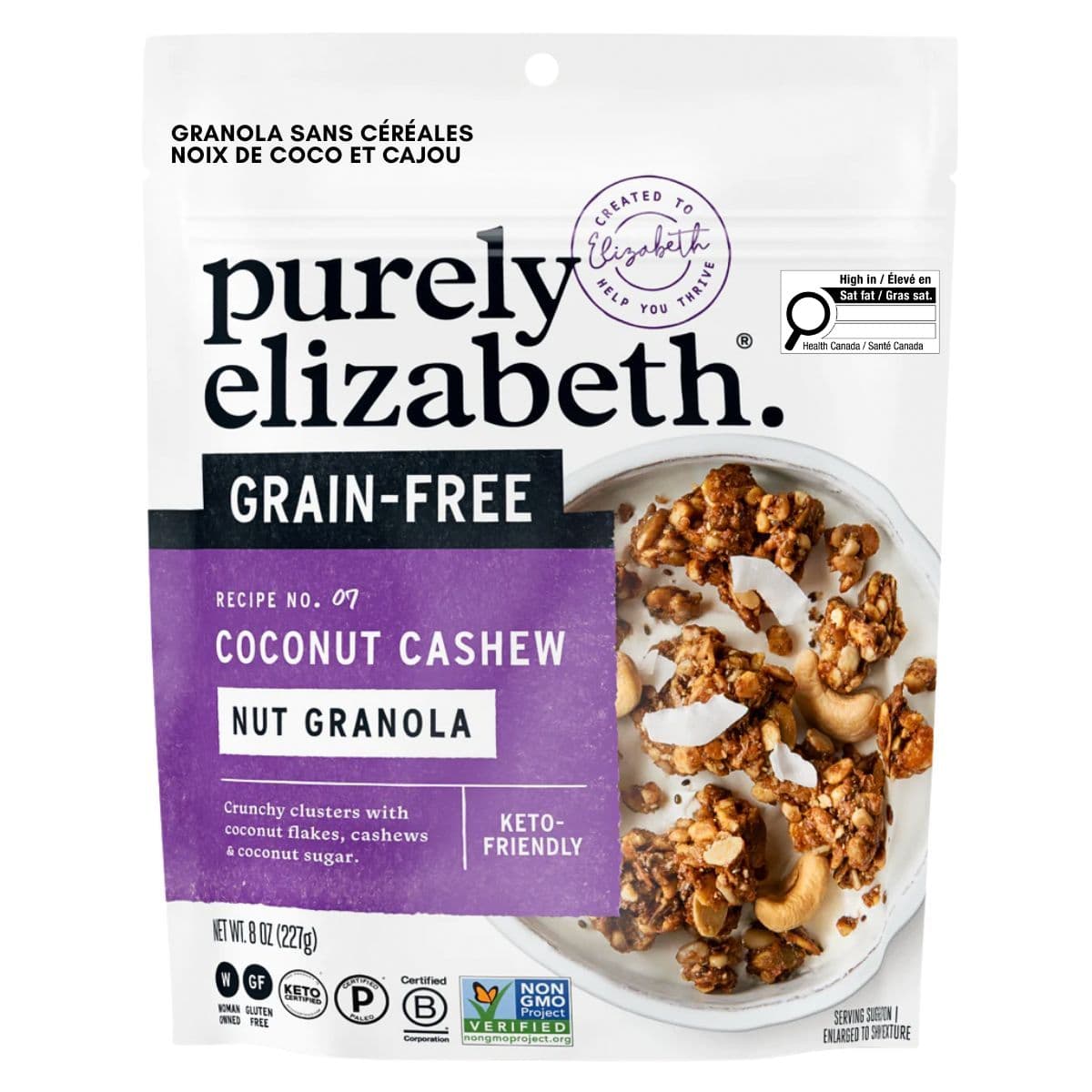 Purely Elizabeth Coconut Cashew Grain-Free Granola, 227g