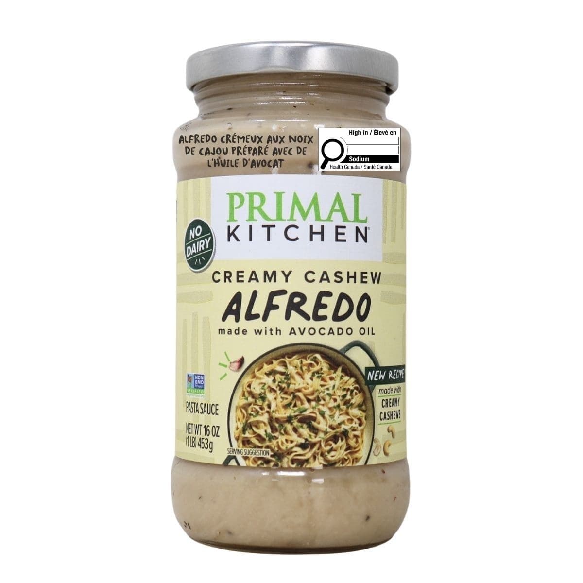 Primal Kitchen Creamy Cashew Alfredo made with Avocado Oil, 453 g