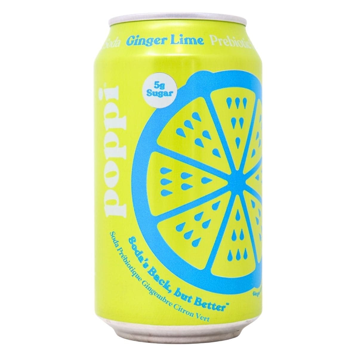 Poppi Prebiotic Soda Ginger Lime, 355ml