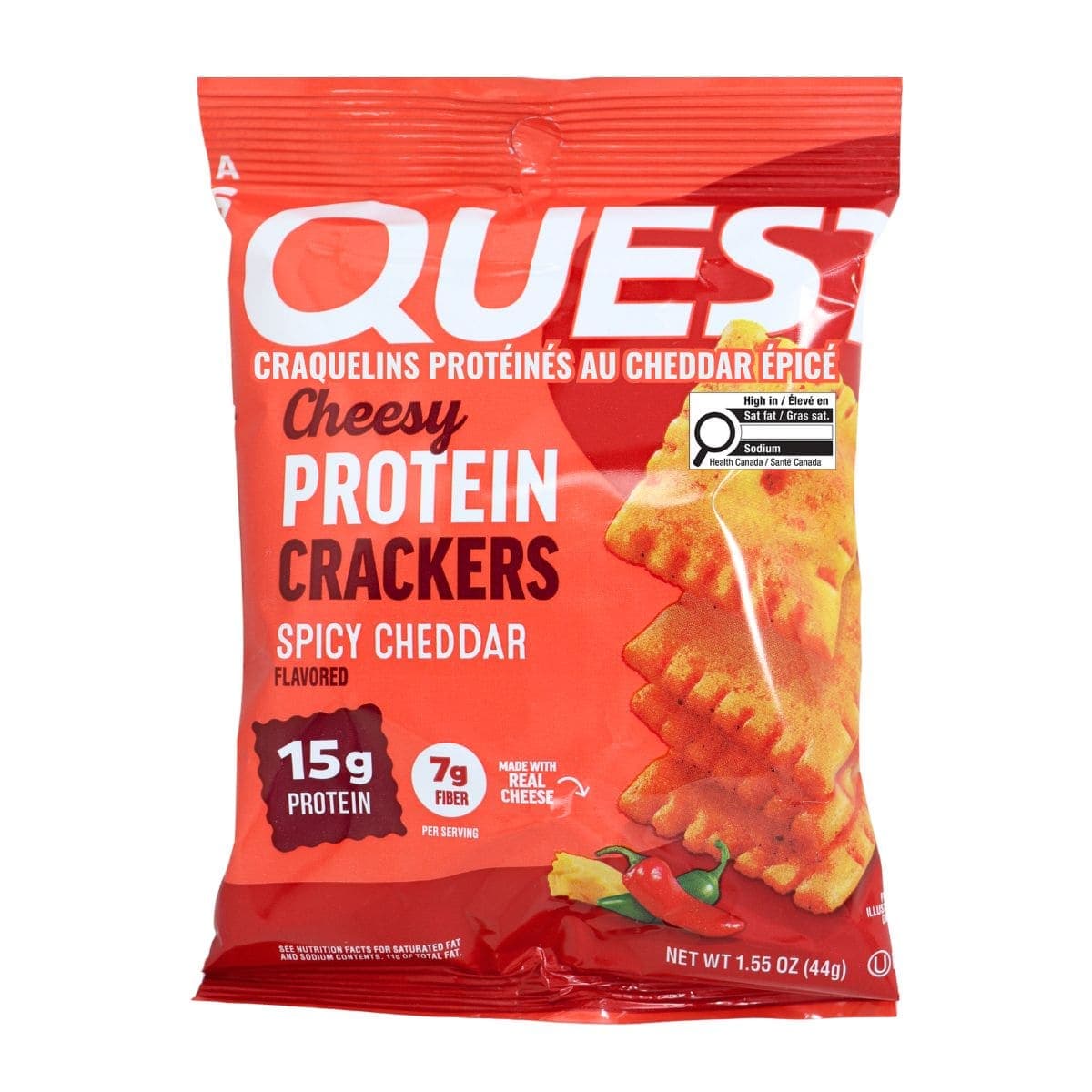 Quest Protein Crackers Spicy Cheddar, 44g