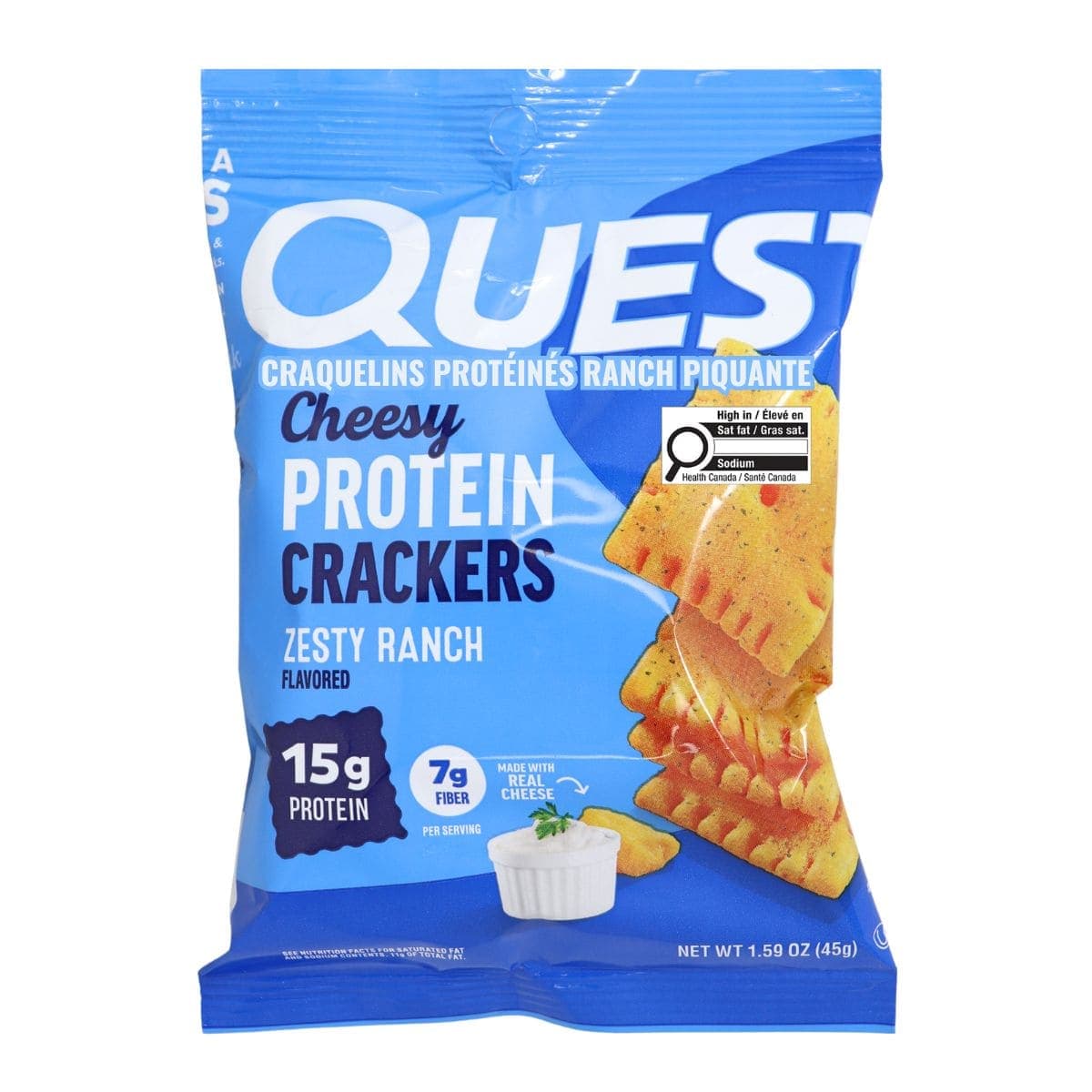 Quest Protein Crackers Zesty Ranch, 45g