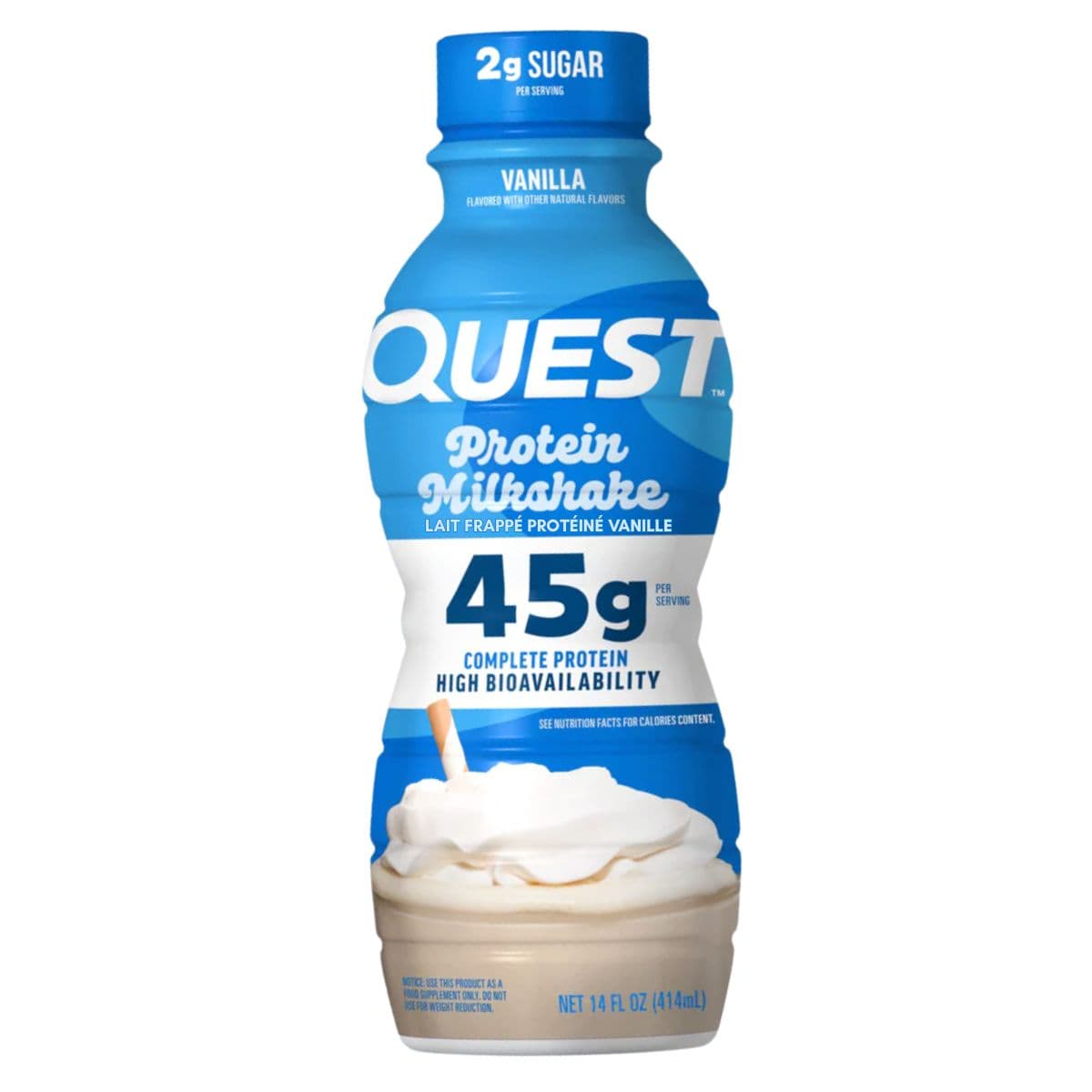 Quest Protein Milkshake Vanilla, 414 mL