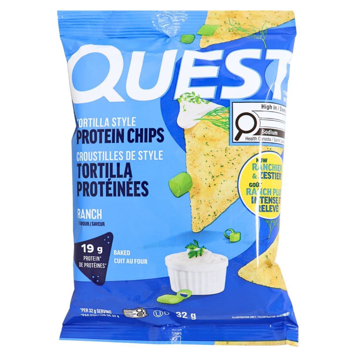 Quest Protein Tortilla Chips Ranch, 32g