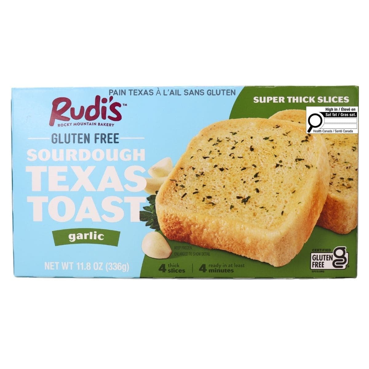 Rudi’s Gluten Free Bakery Garlic Texas Toast, 4 Slices