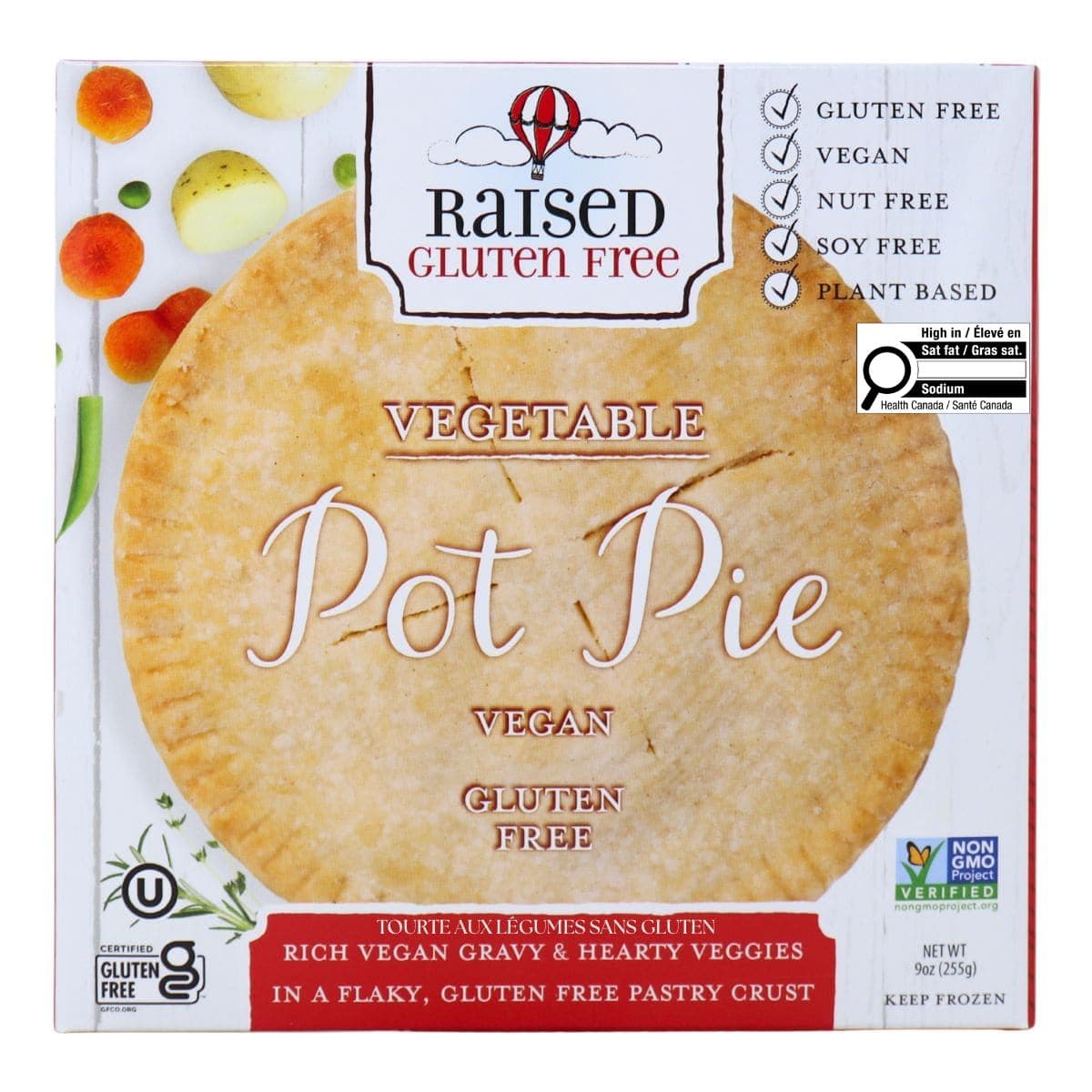 Raised Gluten-Free Vegetable Pot Pie, 255 g