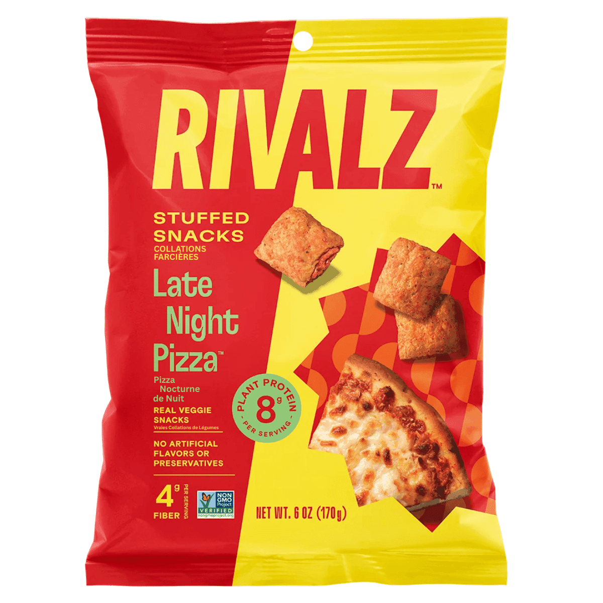 RIVALZ Stuffed Snacks Late Night Pizza, 170 g
