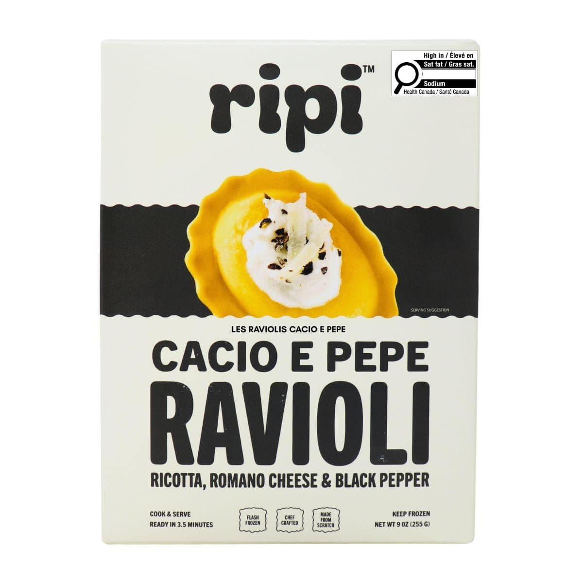 Ripi Ravioli Cacio E Pepe, 255g
