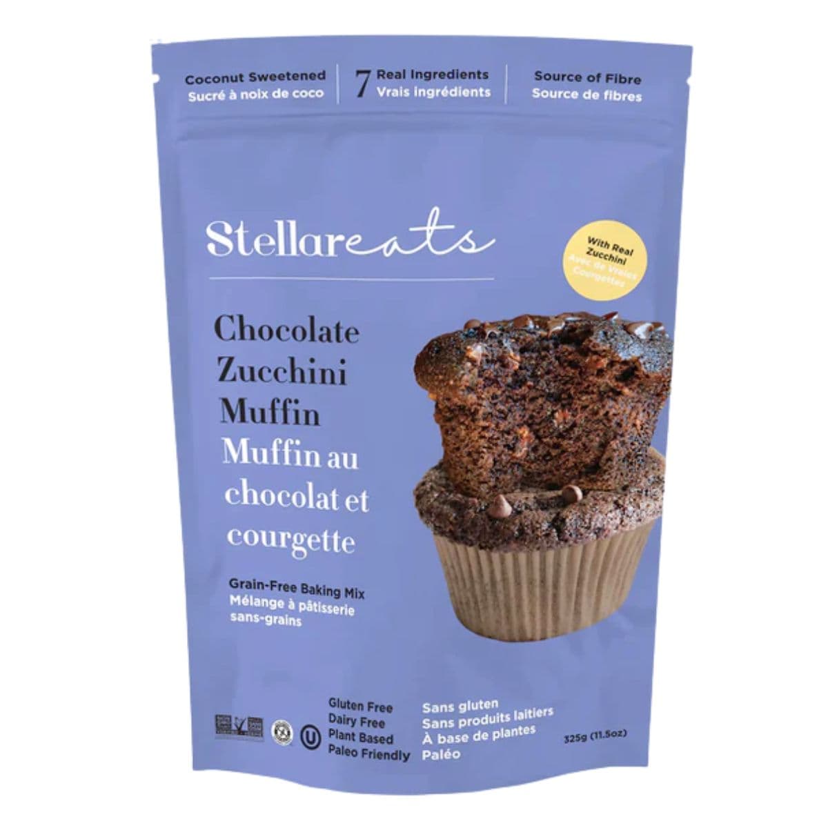 Stellar Eats Grain-Free Chocolate Zucchini Muffins Baking Mix, 325 g