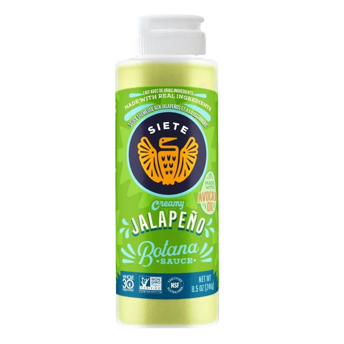 Siete Botana Sauce Creamy Jalapeno, 246g