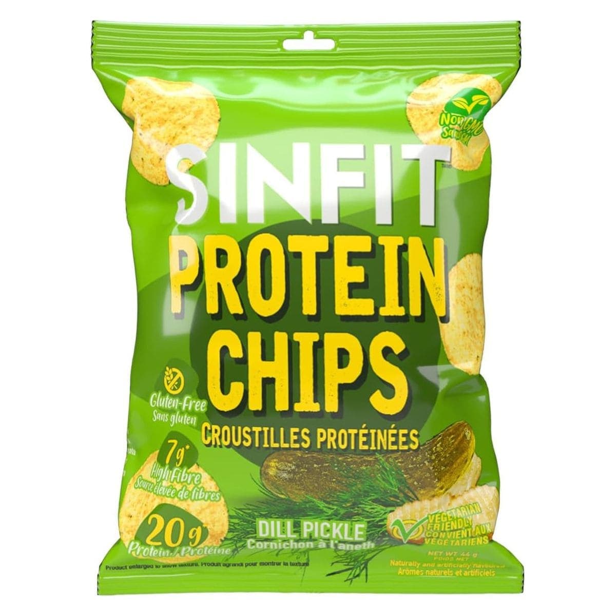 SINFIT Protein Chips Dill Pickle, 44g