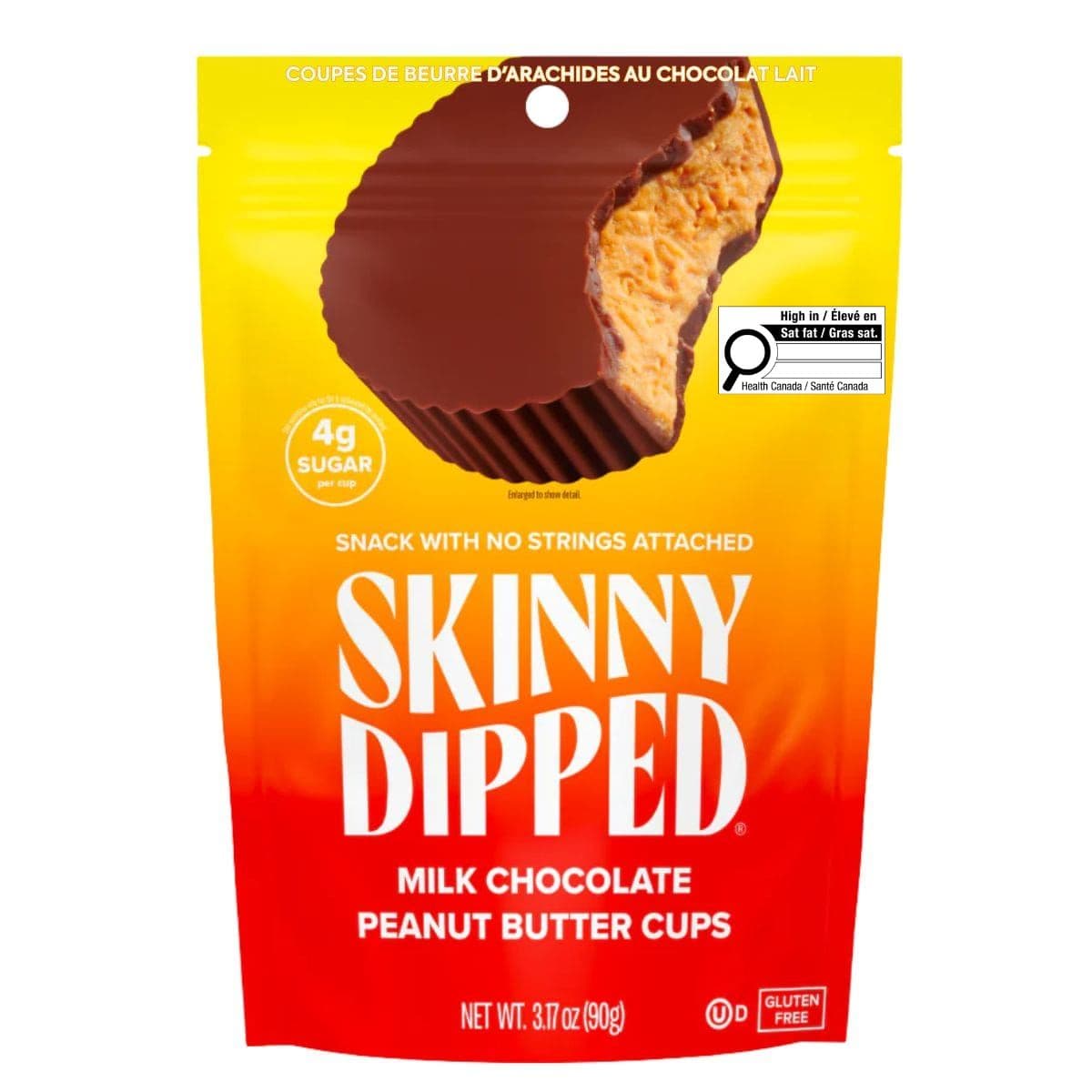 Skinny Dipped Milk Chocolate Peanut Butter Cups, 90g