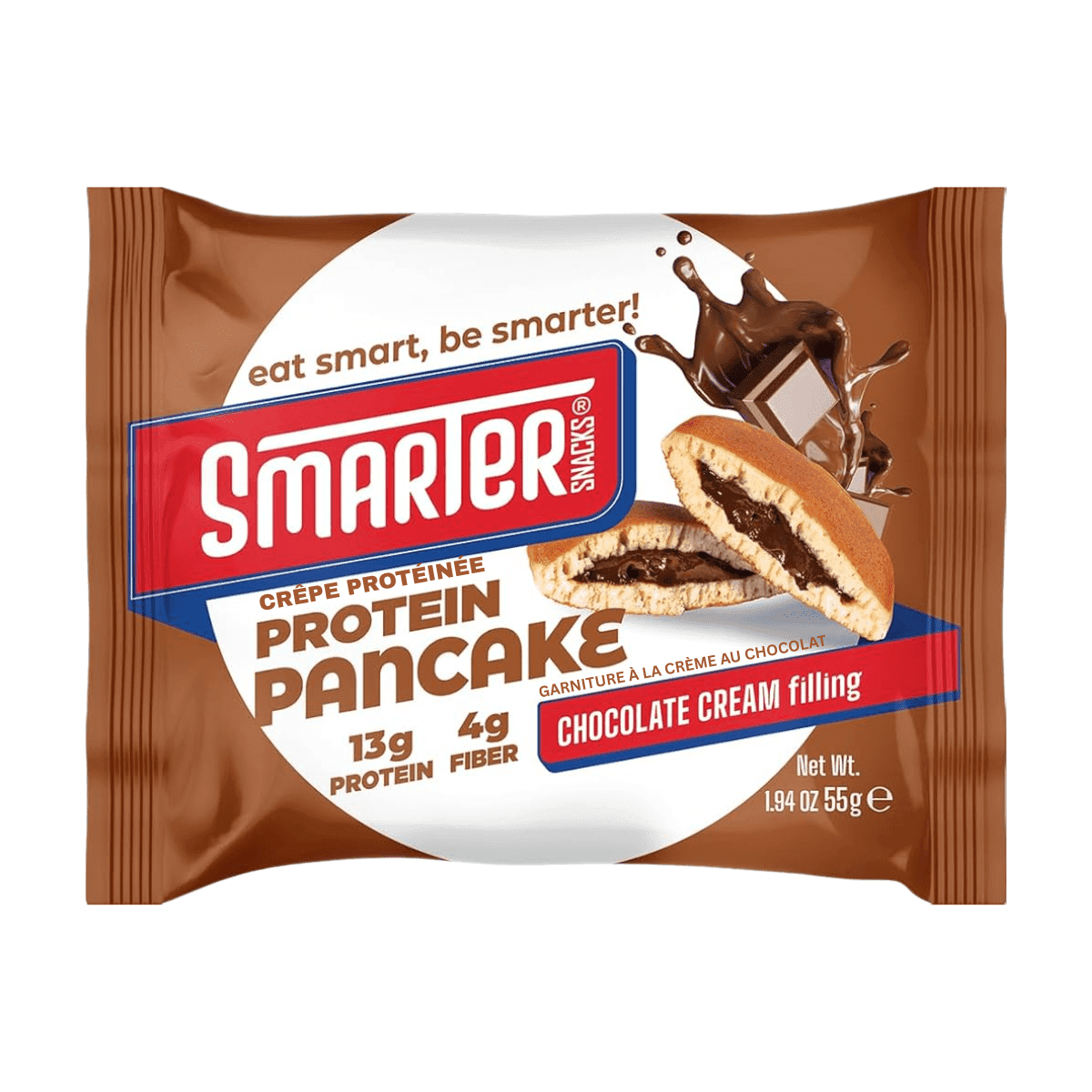 Smarter Snacks Protein Pancake With Chocolate Cream Filling, 55g