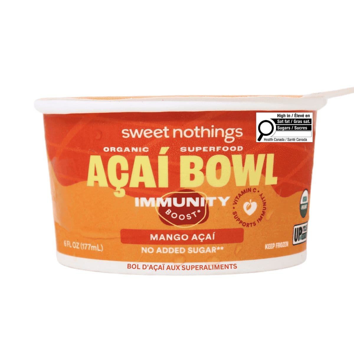 Sweet Nothings Organic Superfood Acai Smoothie Bowl Mango, 177mL