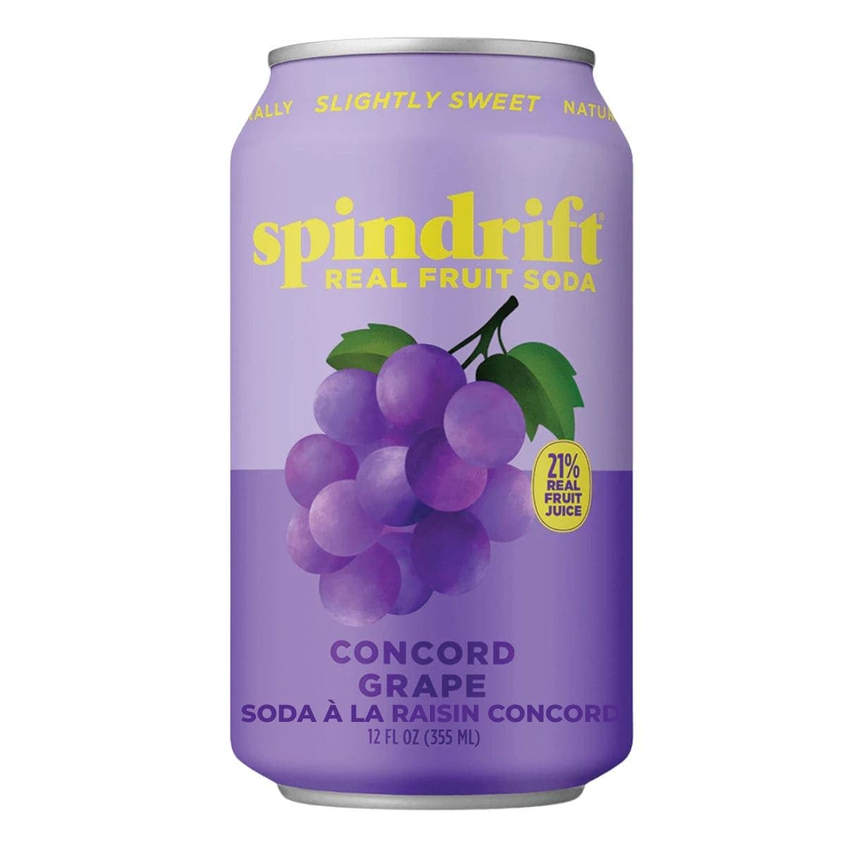 Spindrift Soda Concord Grape, 355 mL