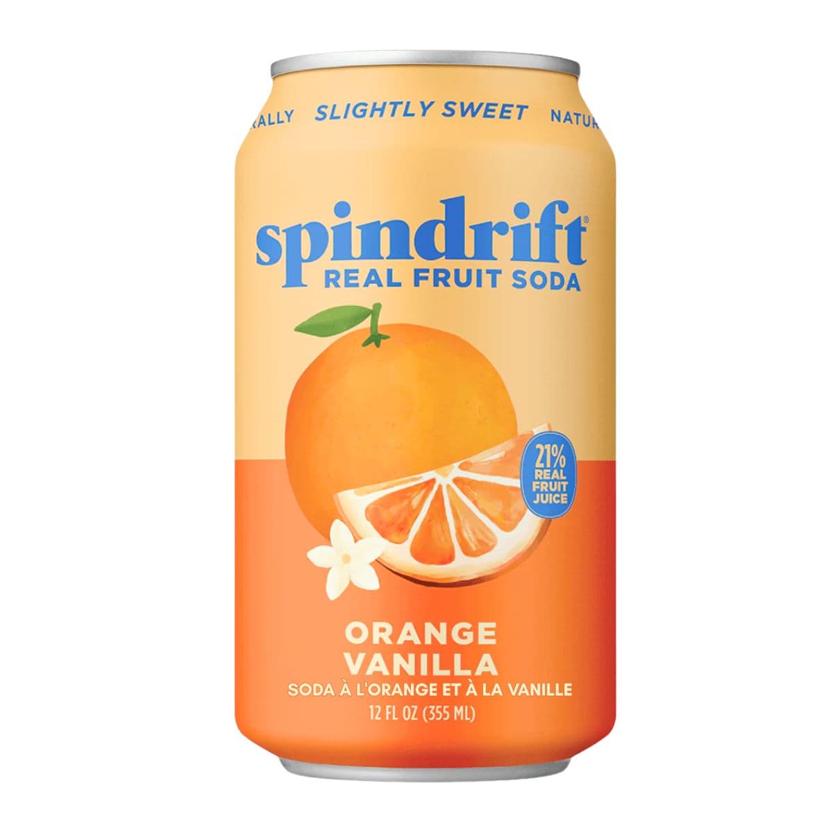 Spindrift Soda Orange Vanilla, 355mL