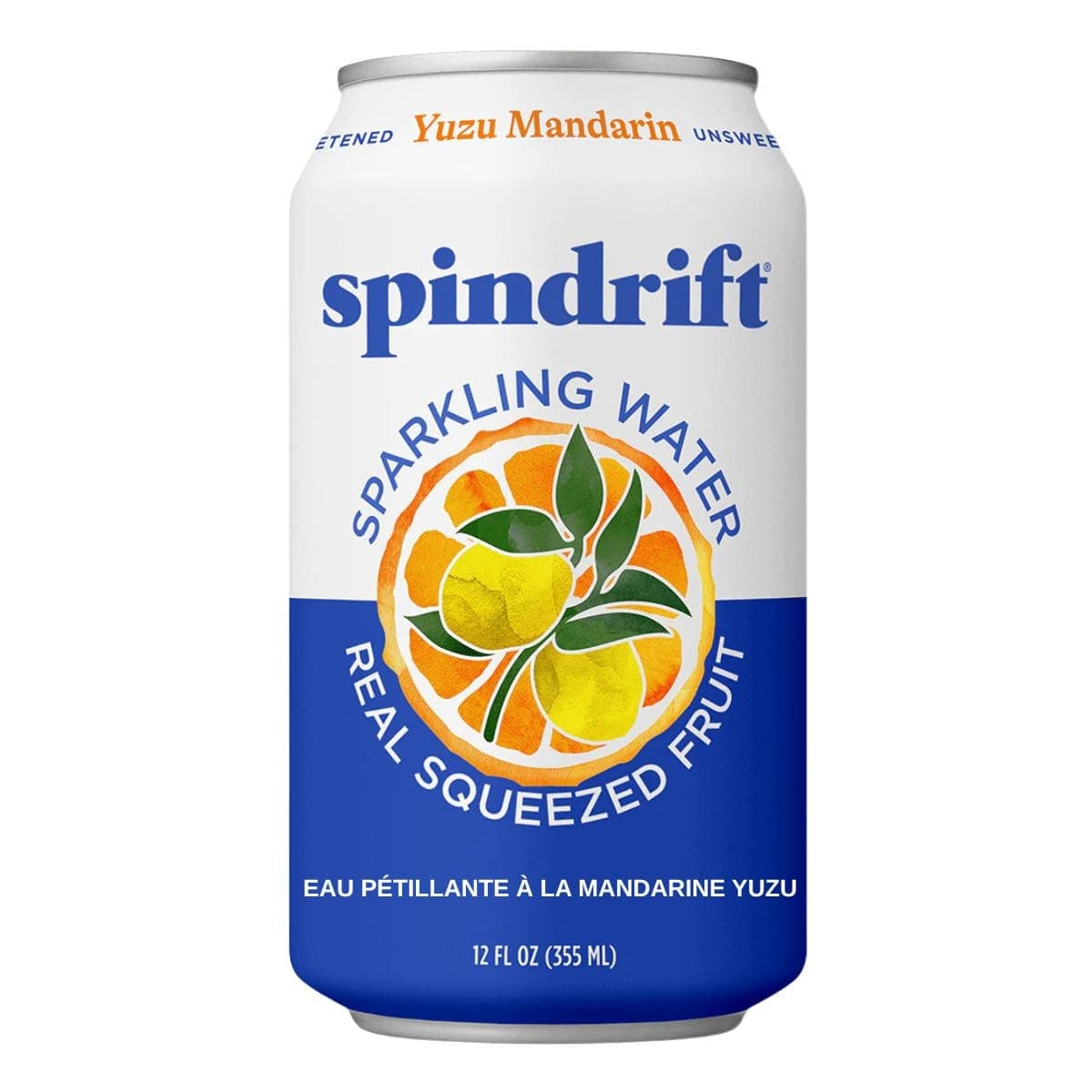 Spindrift Sparkling Water With Real Fruit Yuzu Mandarin, 355 mL