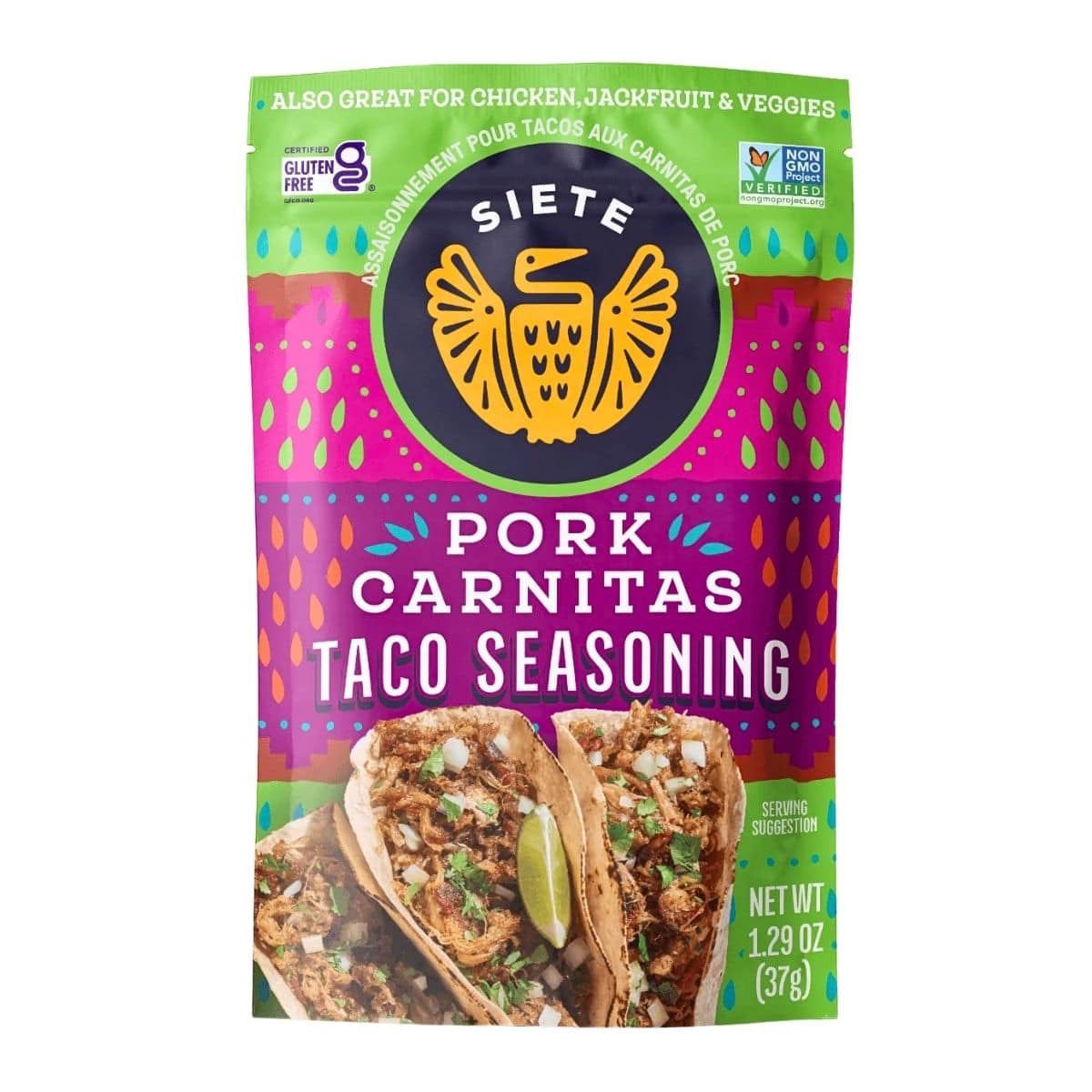 Siete Pork Carnitas Taco Seasoning, 37g