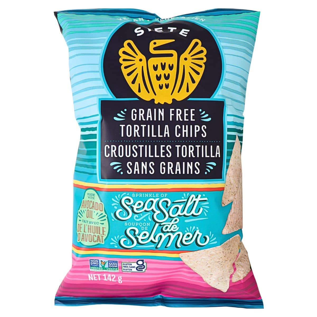 Siete Grain Free Tortilla Chips Sea Salt, 142g