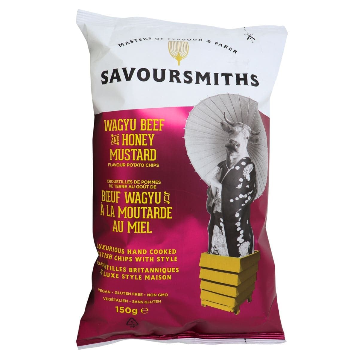 Savoursmiths Potato Chips Wagyu Beef & Honey Mustard, 150g