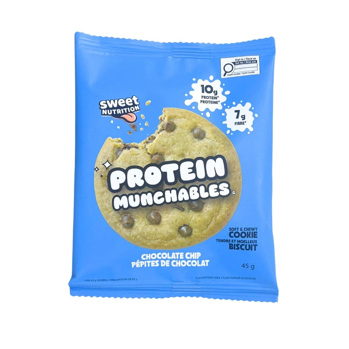 Sweet Nutrition Protein Munchables Soft Cookie Chocolate Chip, 45g