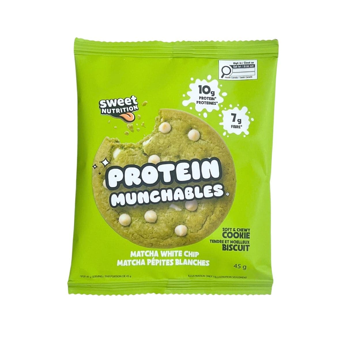 Sweet Nutrition Protein Munchables Soft Cookie Matcha White Chip, 45g